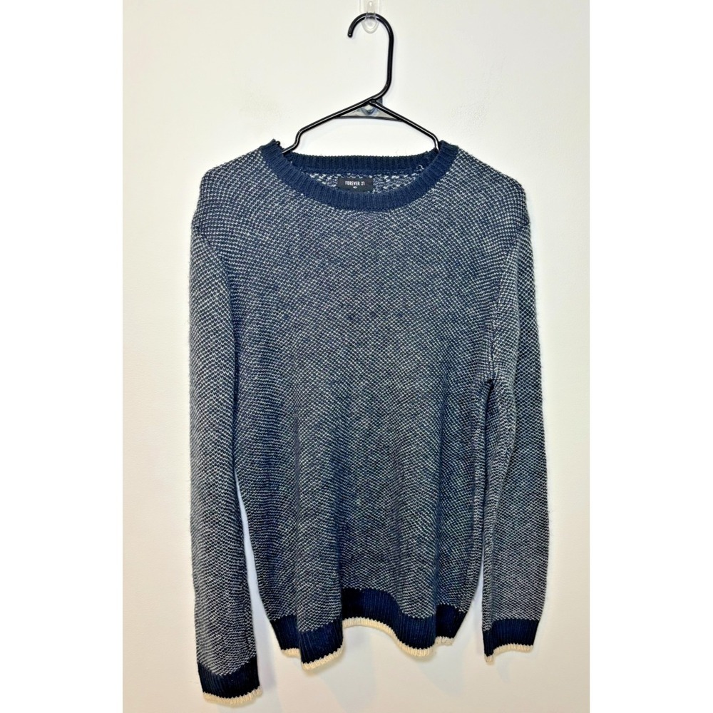 Forever 21 Men's Sweater Size M Navy Blue